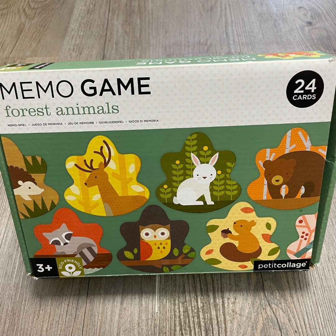 Multi Colour Petit Collage Memo Game, 3Y+