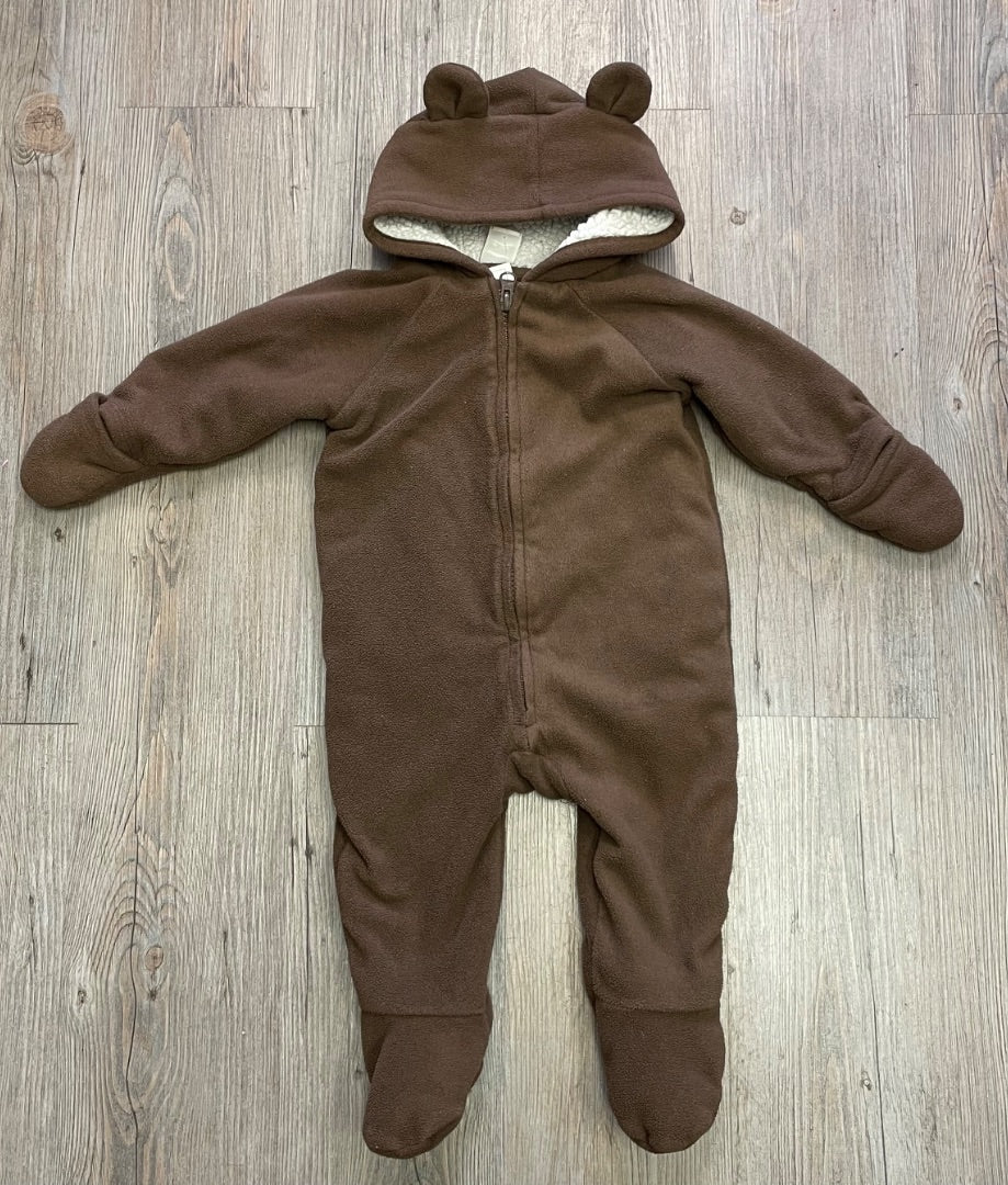 Choco Old Navy Hooded Onesie, 6-12M