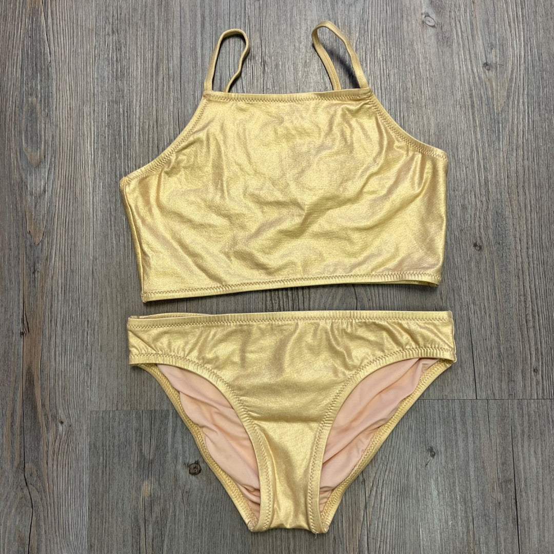 Gold Crewcuts 2PC Bathing Suit, 10Y