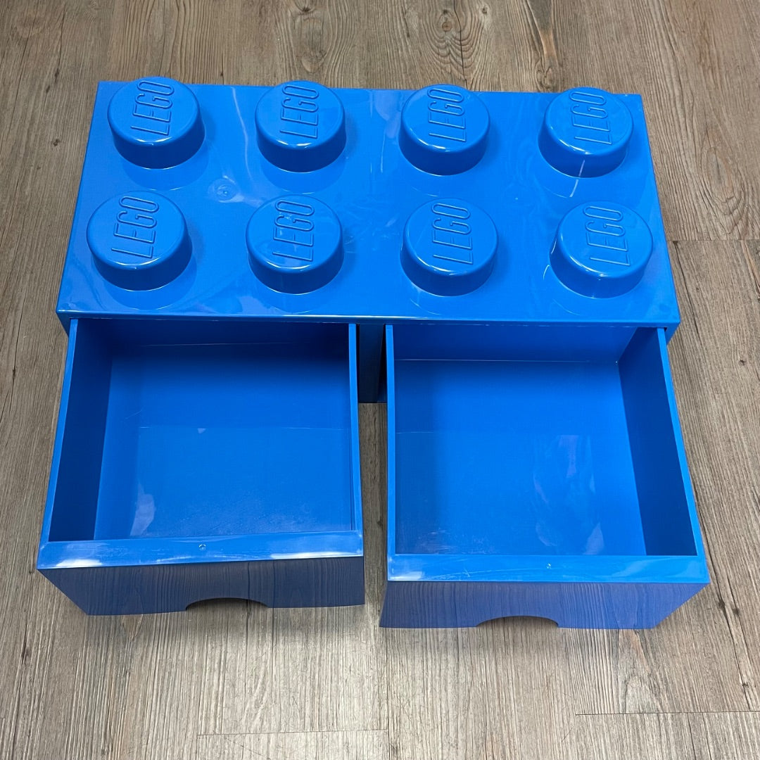Blue Lego 8 Stud Storage Bin, Pre-owned