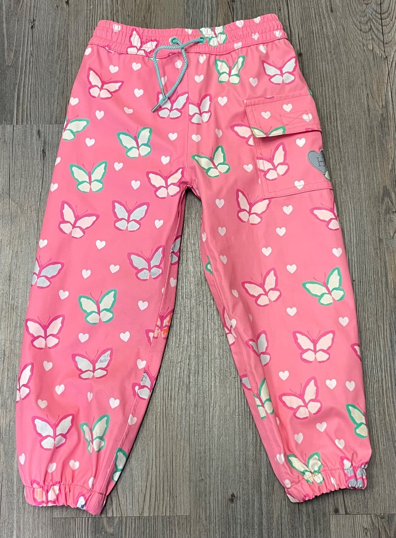 Pink Hatley Rain Pants, 3Y