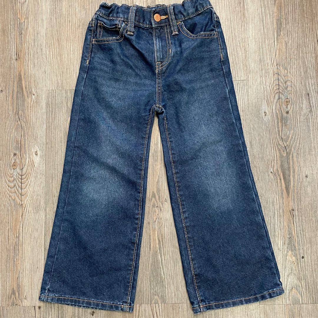 Navy Old Navy Baggy Wide Leg Jeans, 6Y