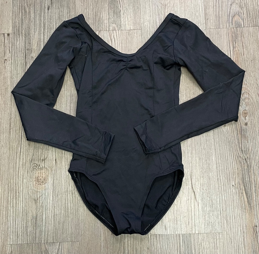 Black Ainslie LS Leotard, 10Y