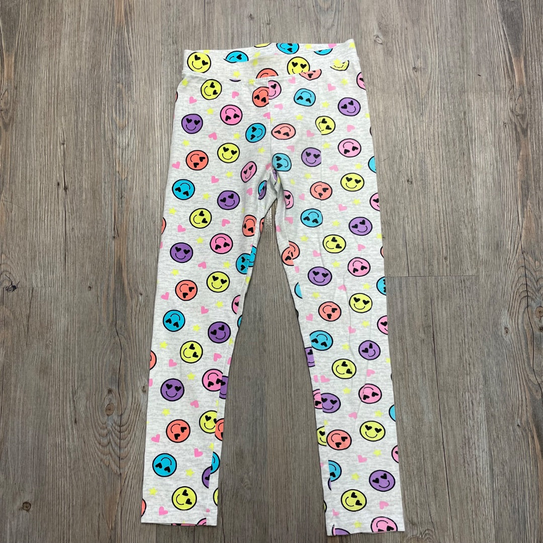 Smiley Emojie Print Childrens Place Legging, 7-8Y