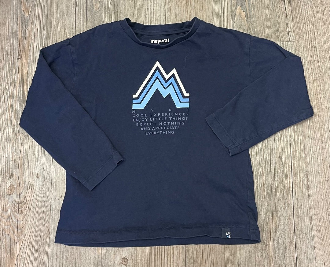 Navy Mayoral LS Tee, 5Y