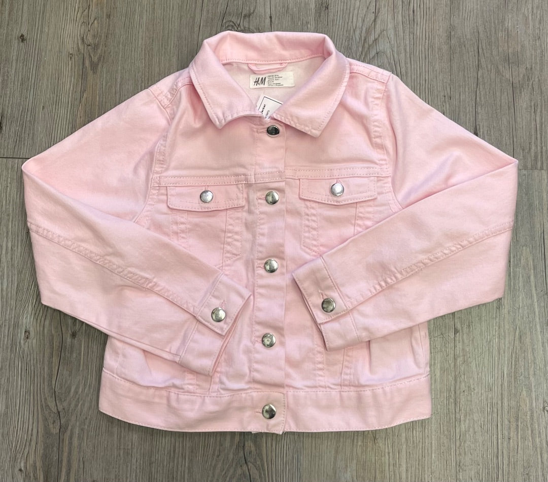 Pink H&M Jean Jacket, 6-7Y