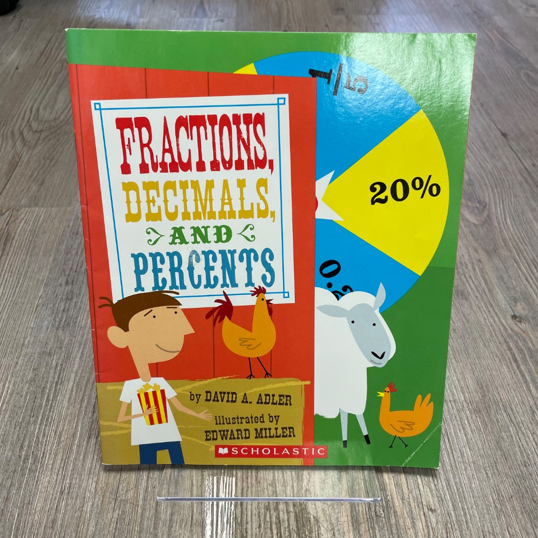 Multi Colour Scholastic Fractions Decimals and Percents, Paperback
