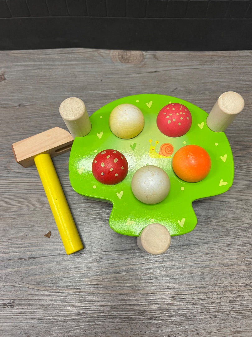 Green Le Toy Van Hammer Toy, Wooden