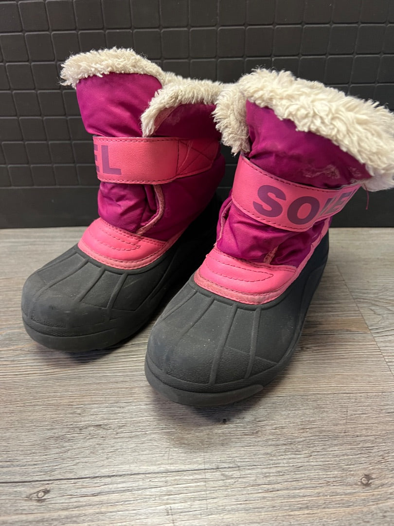 Pink Sorel Winter Boots, 13Y