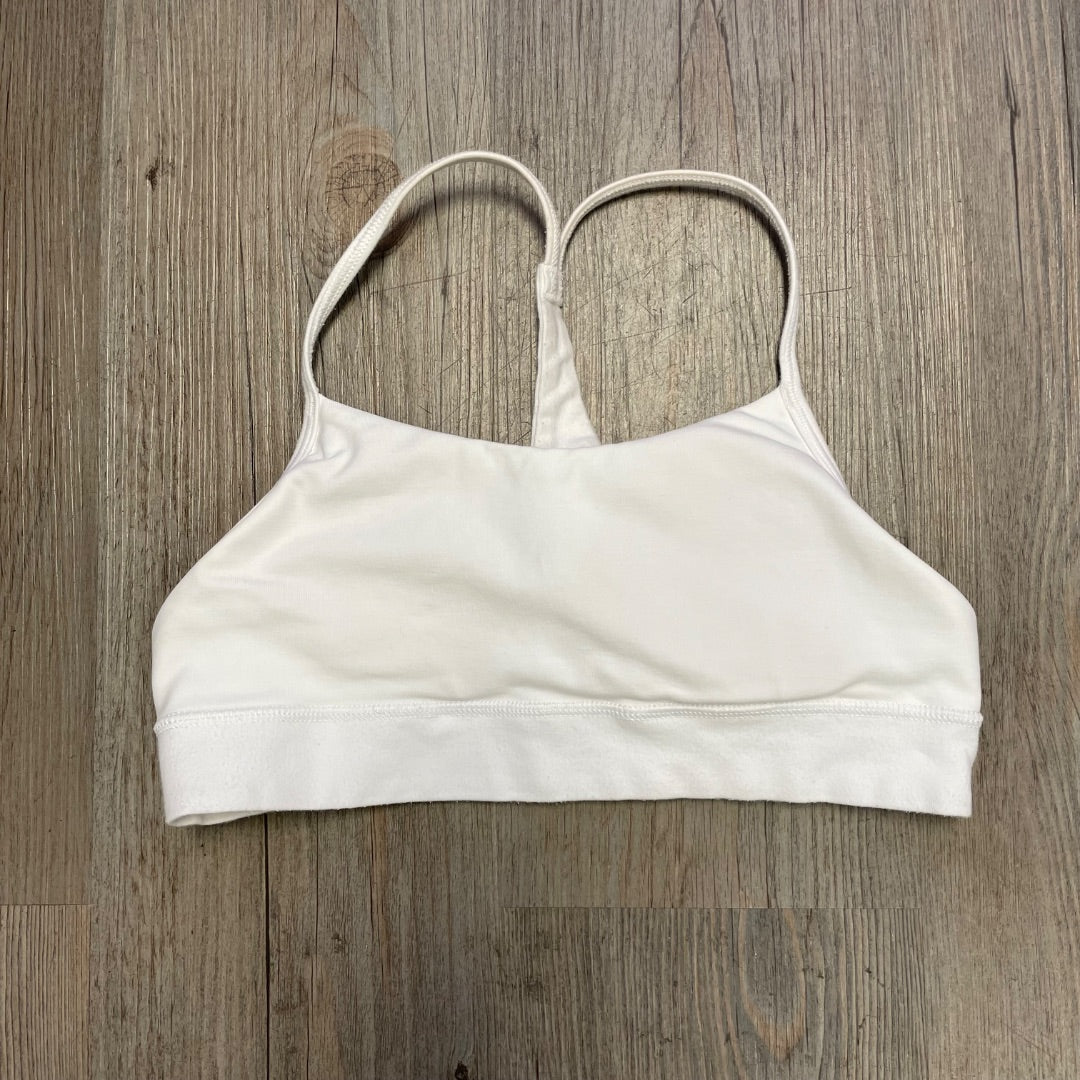 White Athleta Girl Bralette, 8-10Y