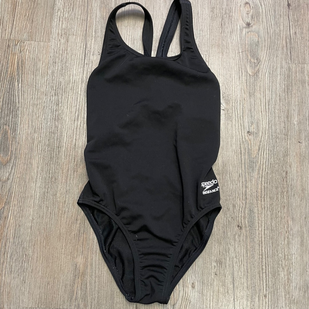 Black Speedo Onepiece Bathing Suits, 10Y