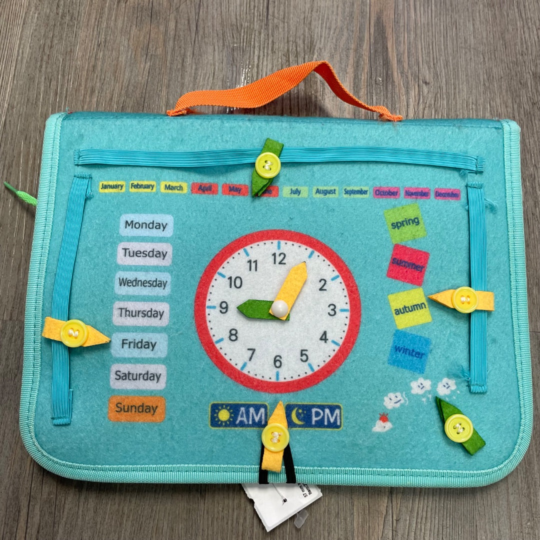 Blue Felt Activity Book