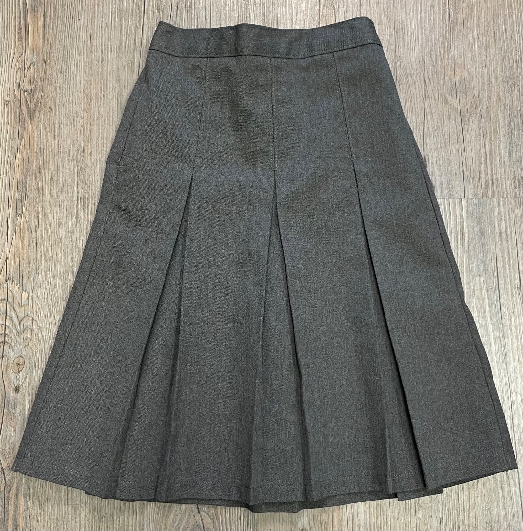 Grey School Uniform Skirt, 7-8Y