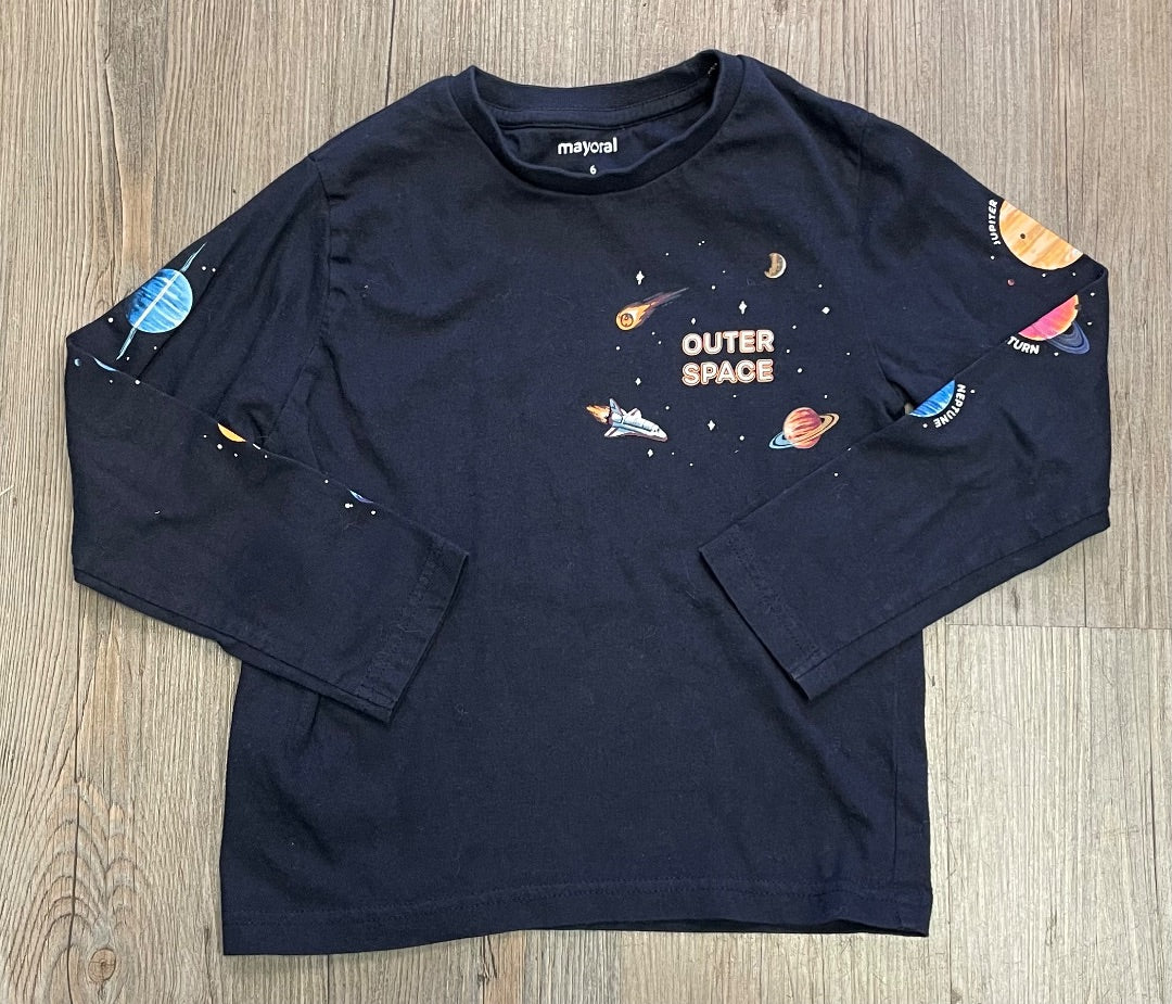 Navy Mayoral LS Tee, 6Y