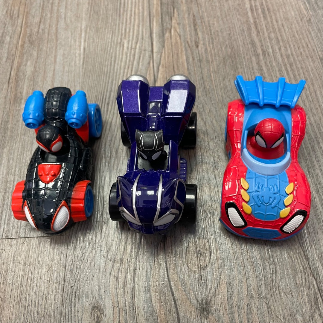 Multi Colour Marvel Assorted Spiderman Cars, 3 Pcs