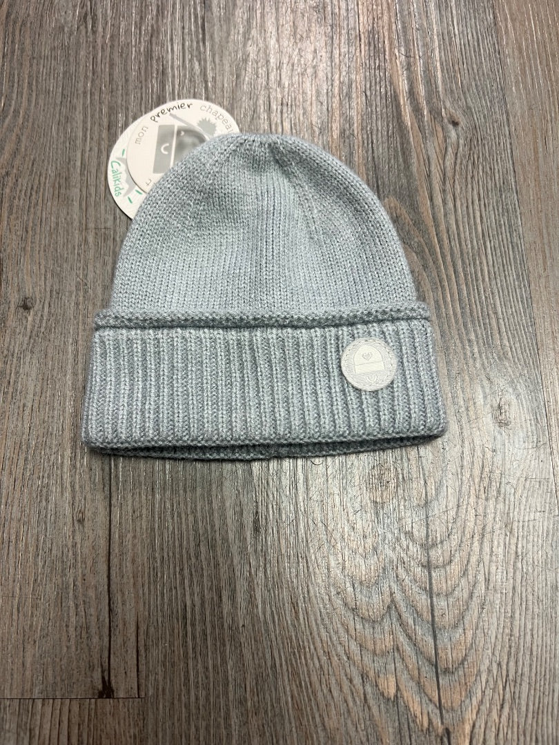 Grey Melange My First Knit Hat 0-6M