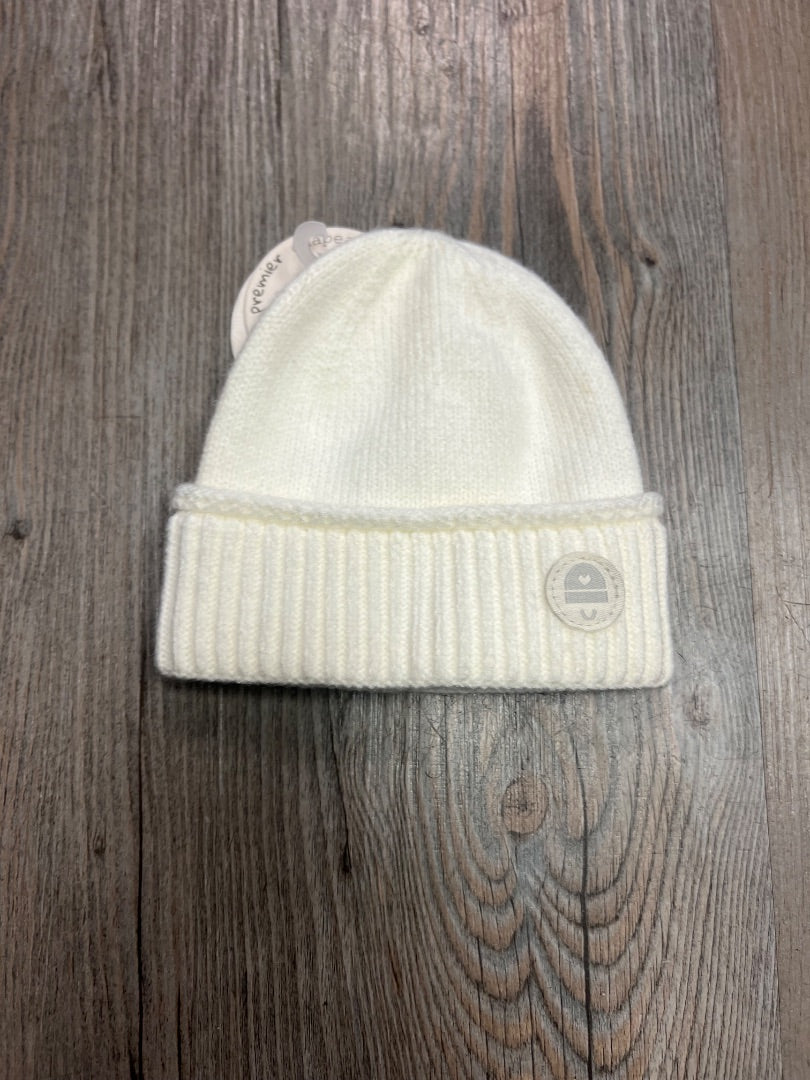 Cream My First Knit Hat 0-6M