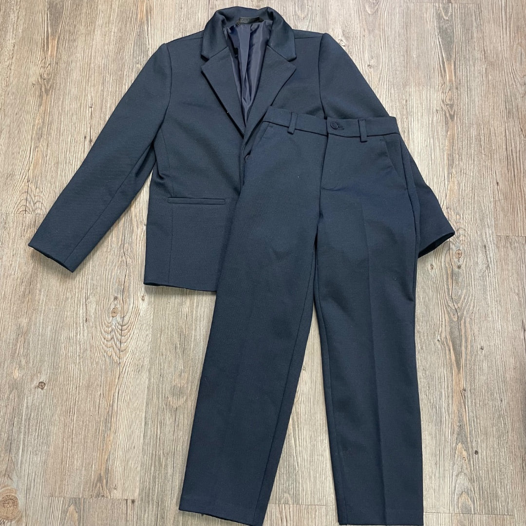 Navy Zara Dress Suit Set, 6-7Y