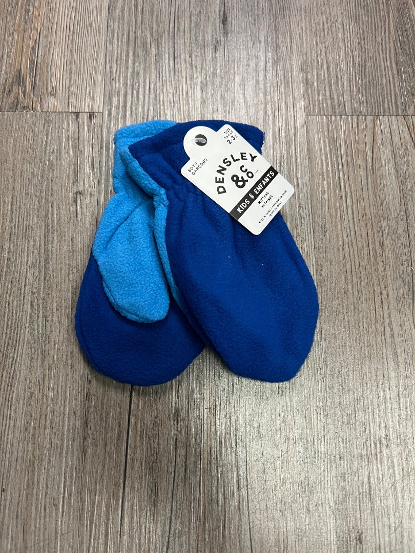 Two Tone Blue Gertex Fleece Mitten, 2-5Y