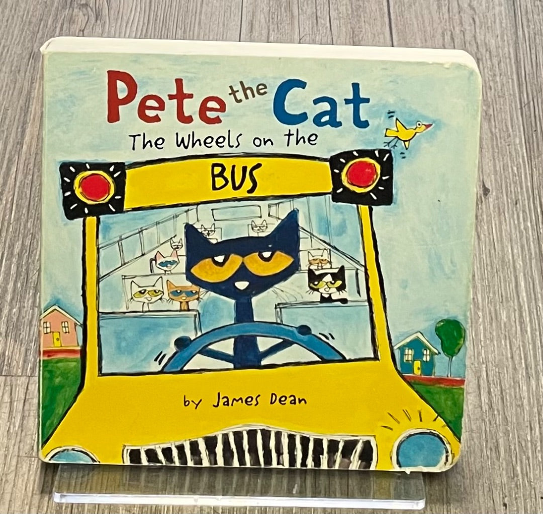 Multi Colour Pete The Cat The Wheels On The Bus, Boardbook