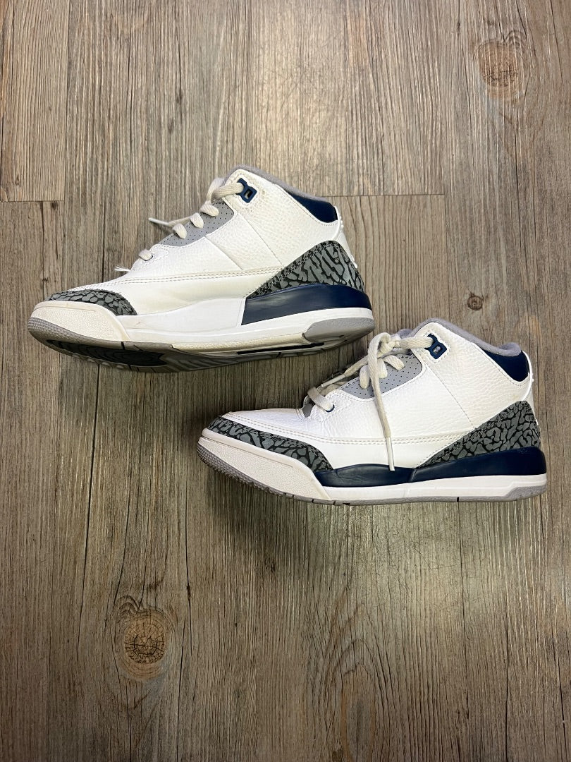 White Air Jordan Lace Up Shoes, 2Y