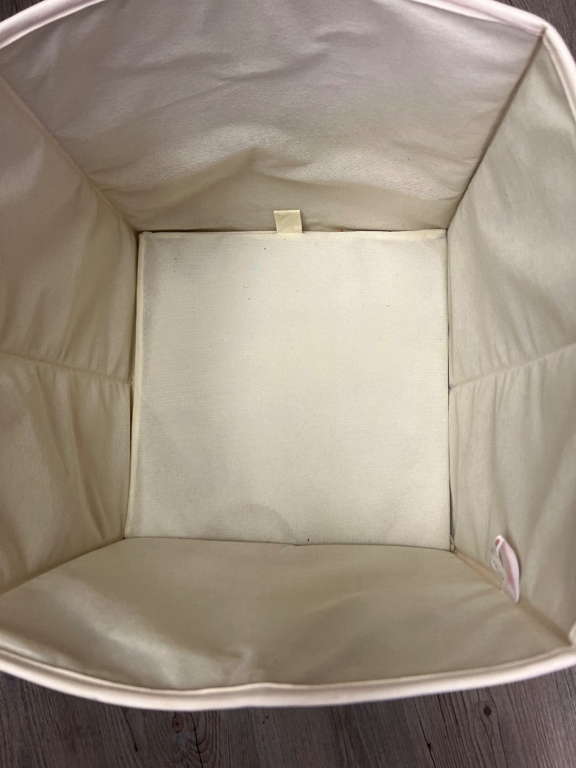 Beige/Blue 3 Sprouts Storage Bin Peacock