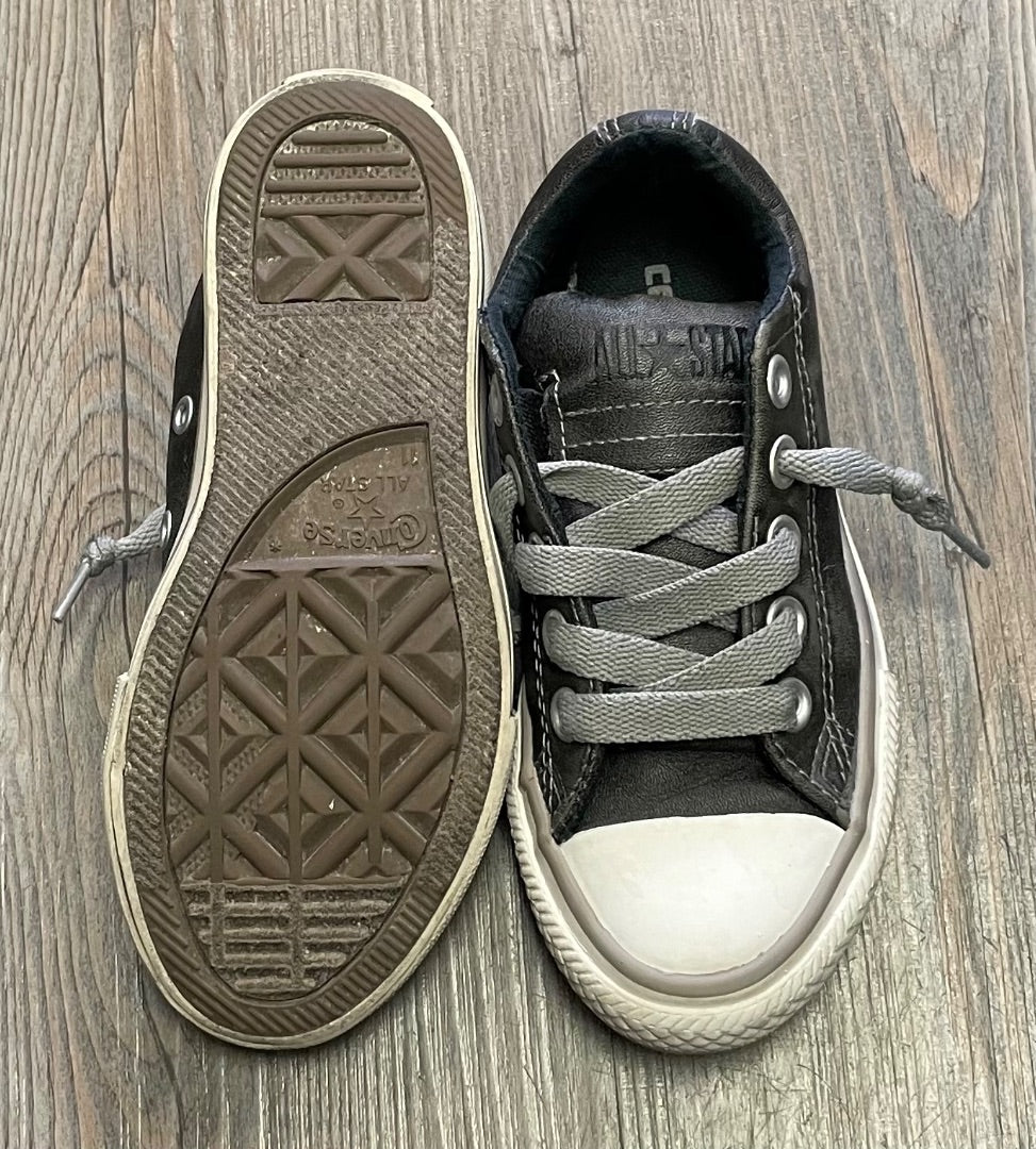 Black All Star Converse Lace Up Sneaker, 11Y