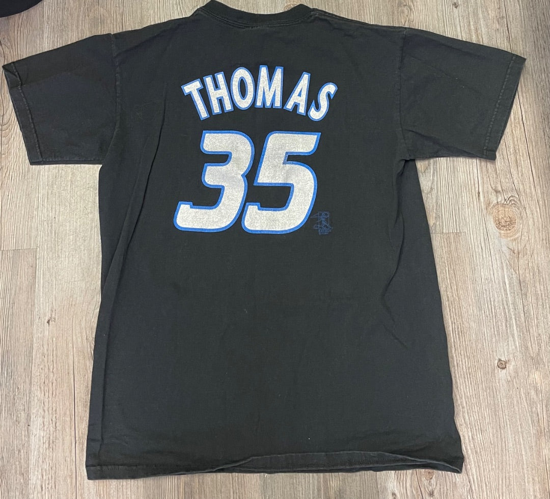 Black Maiestic Blue Jays LS Tee, Small