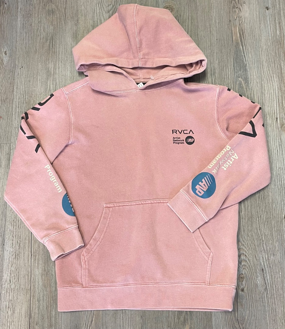Dustyrose RVCA Pullover Hoodie, 7-8Y