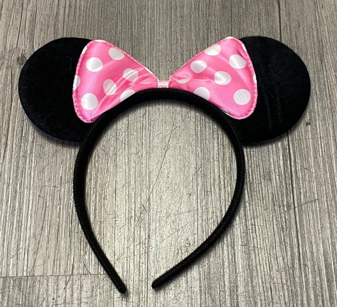 Pink/Black Minnie Headband, Pre-owned