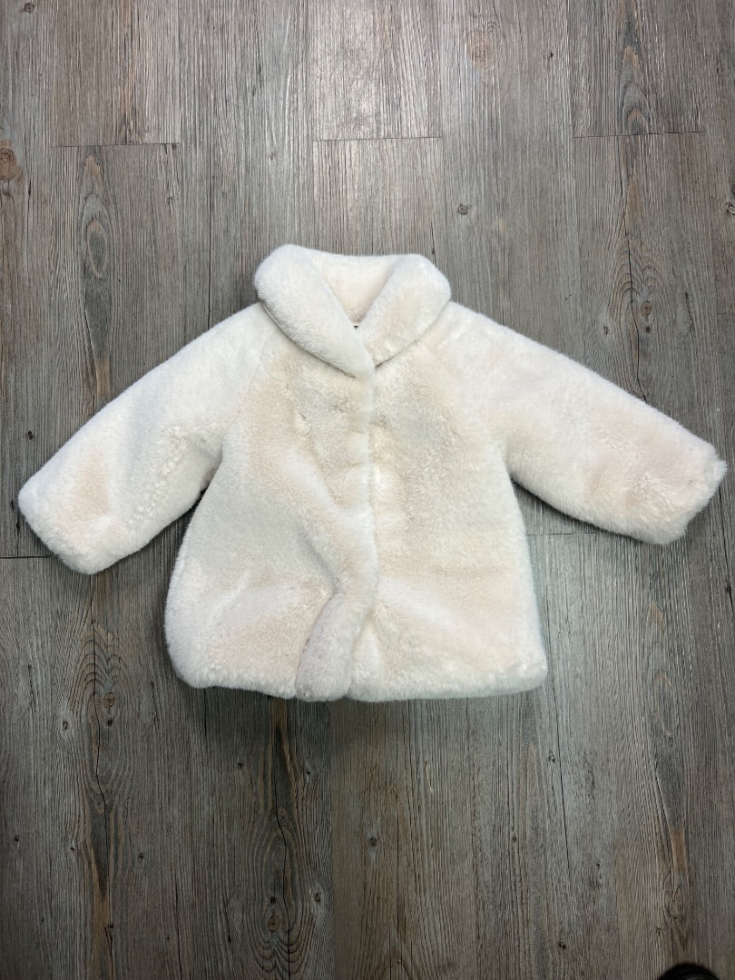 Cream Ettoi Faux Fur Jacket, 2Y