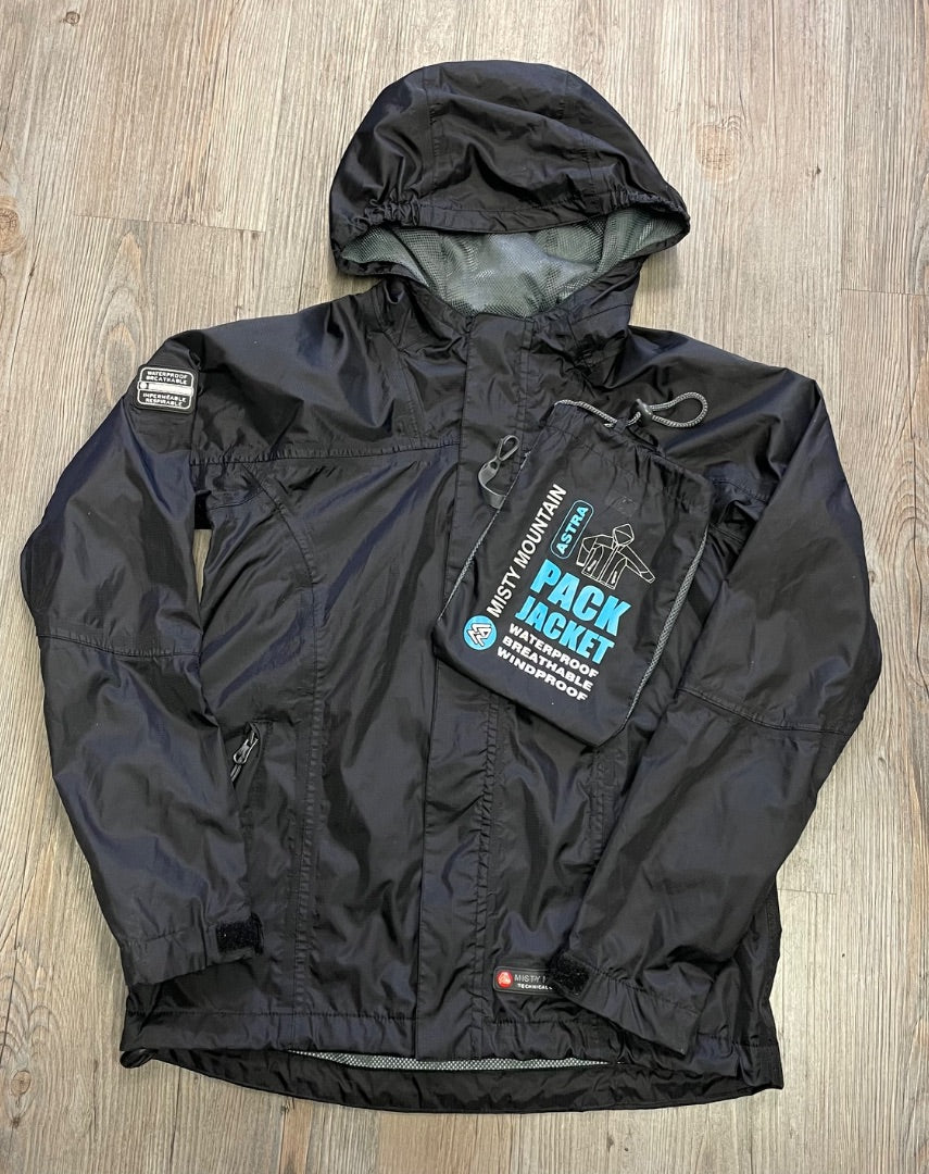 Black Misty Mountain Rain Jacket, 8-10Y