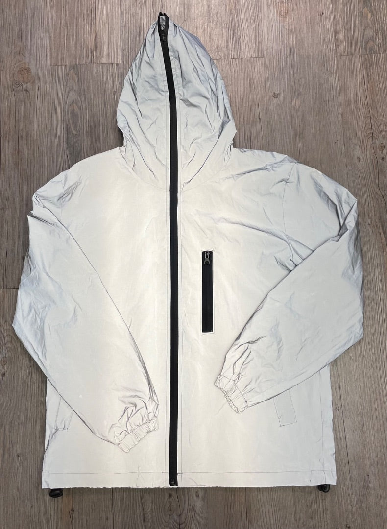 Silver Fashion Rain Jacket, 14Y