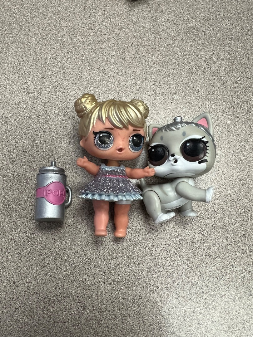 Silver/Pink LOL Dolls, 3 pcs