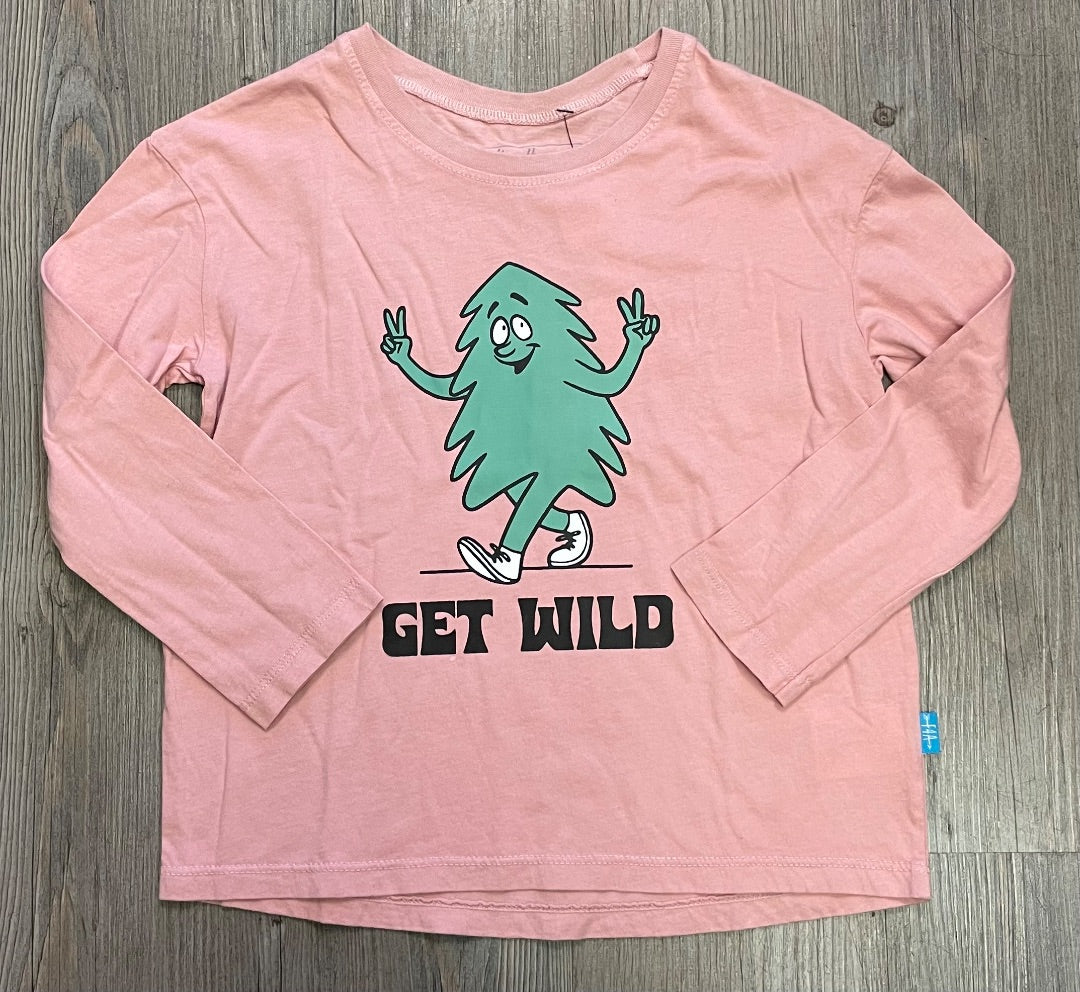 Pink F4A Get Wild LS Kora Tee, 6Y