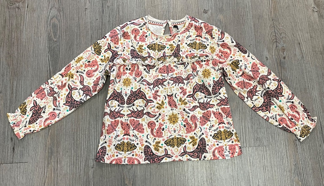 Cream, Pink, Yellow Noppies LS Top Animal print, 3-4Y