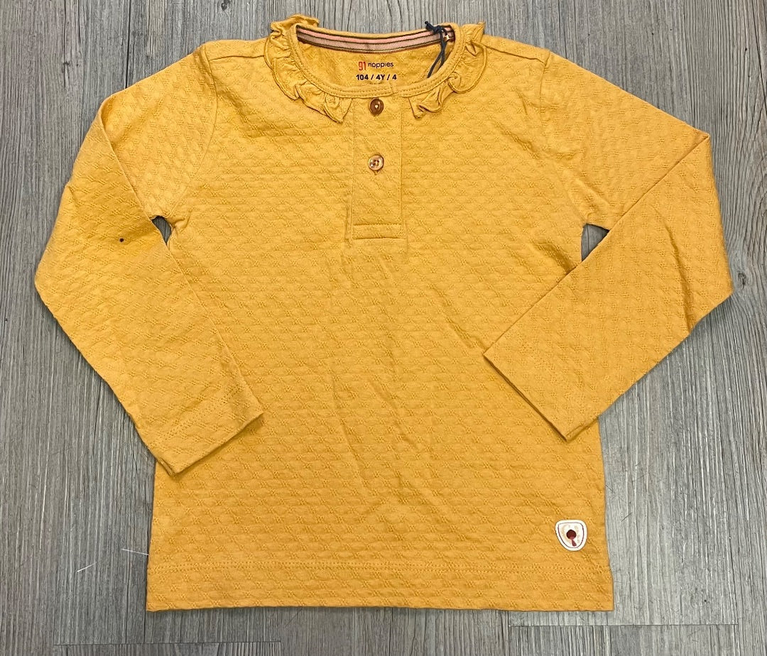 Gold Noppies LS Top Textured, 4Y
