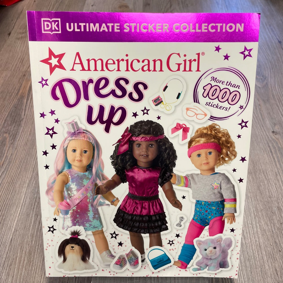Multi Colour American Girl dress Up Sticker Book, Paperback
