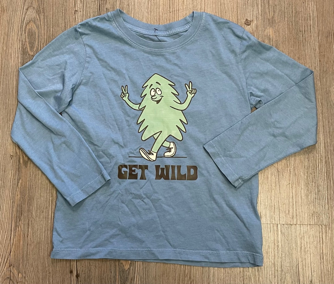 Blue F4A LS Tee Get Wild, 6Y