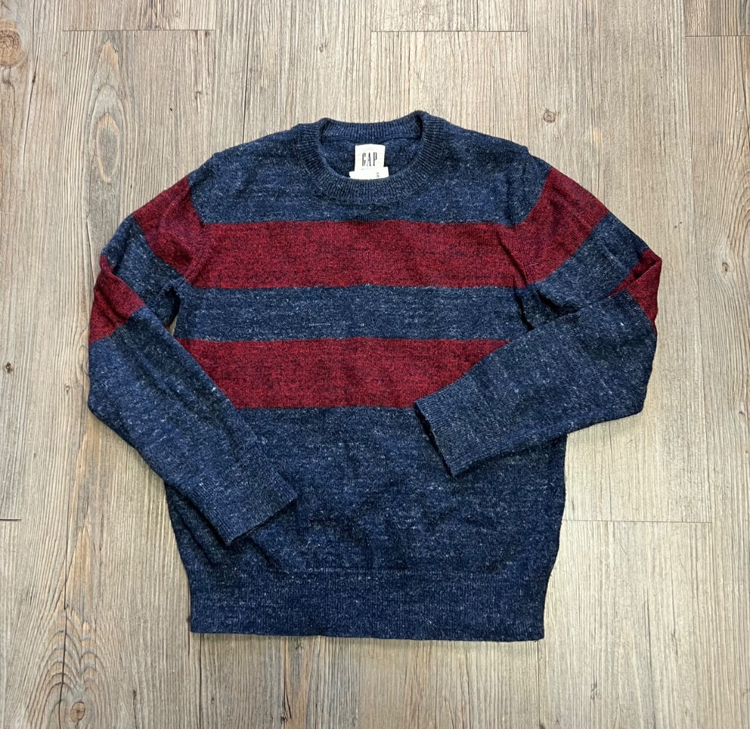 Blue Red Gap Knit LS Sweater, 6-7Y