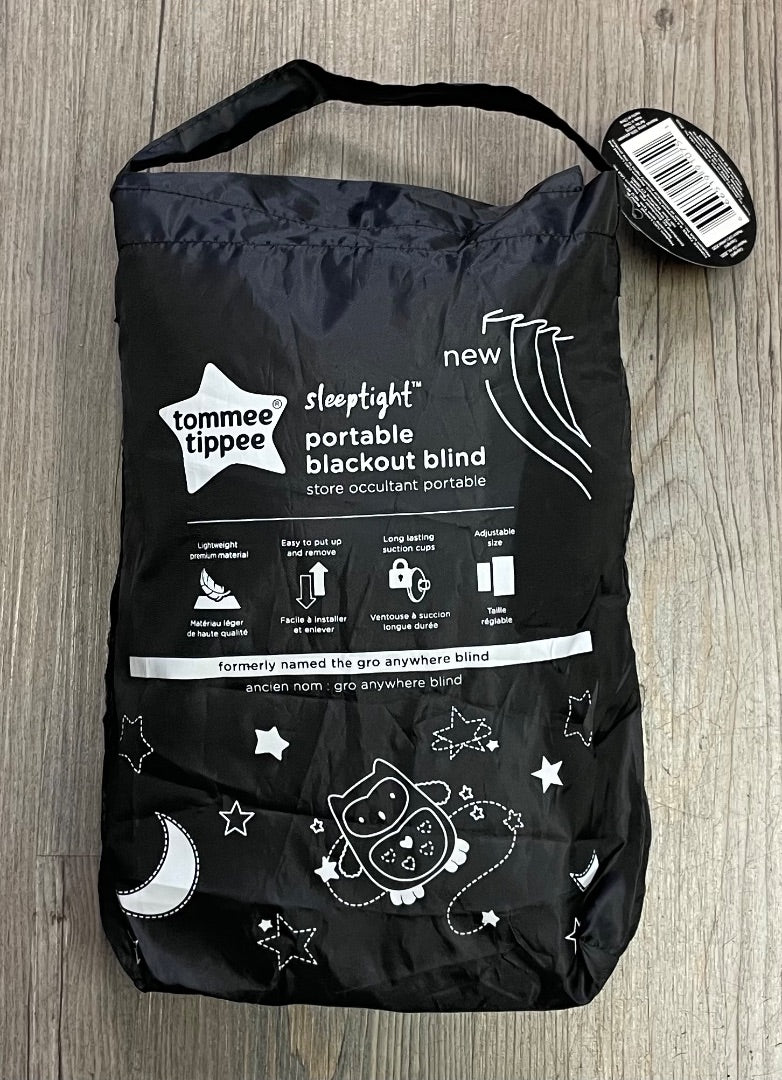 Black Tommee Tippee Portable Blackout Blinds, 130x99CM