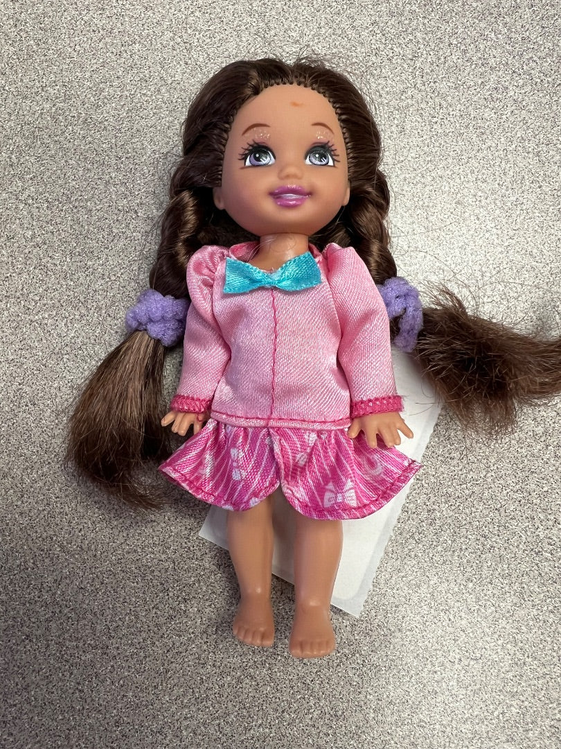 Brown Braids Mattel Kelly Doll, 4 inch