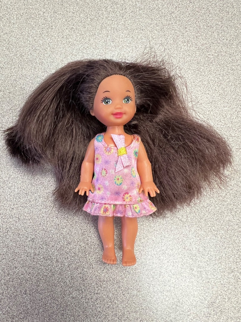Brown Hair Mattel Kelly Doll, 4 inch