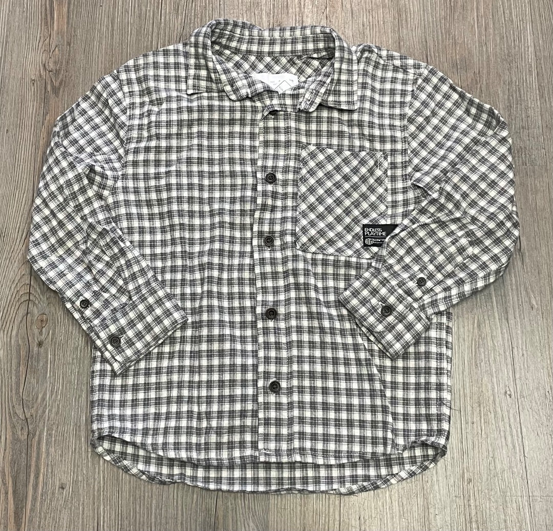 Grey Zara LS Shirt, 6Y