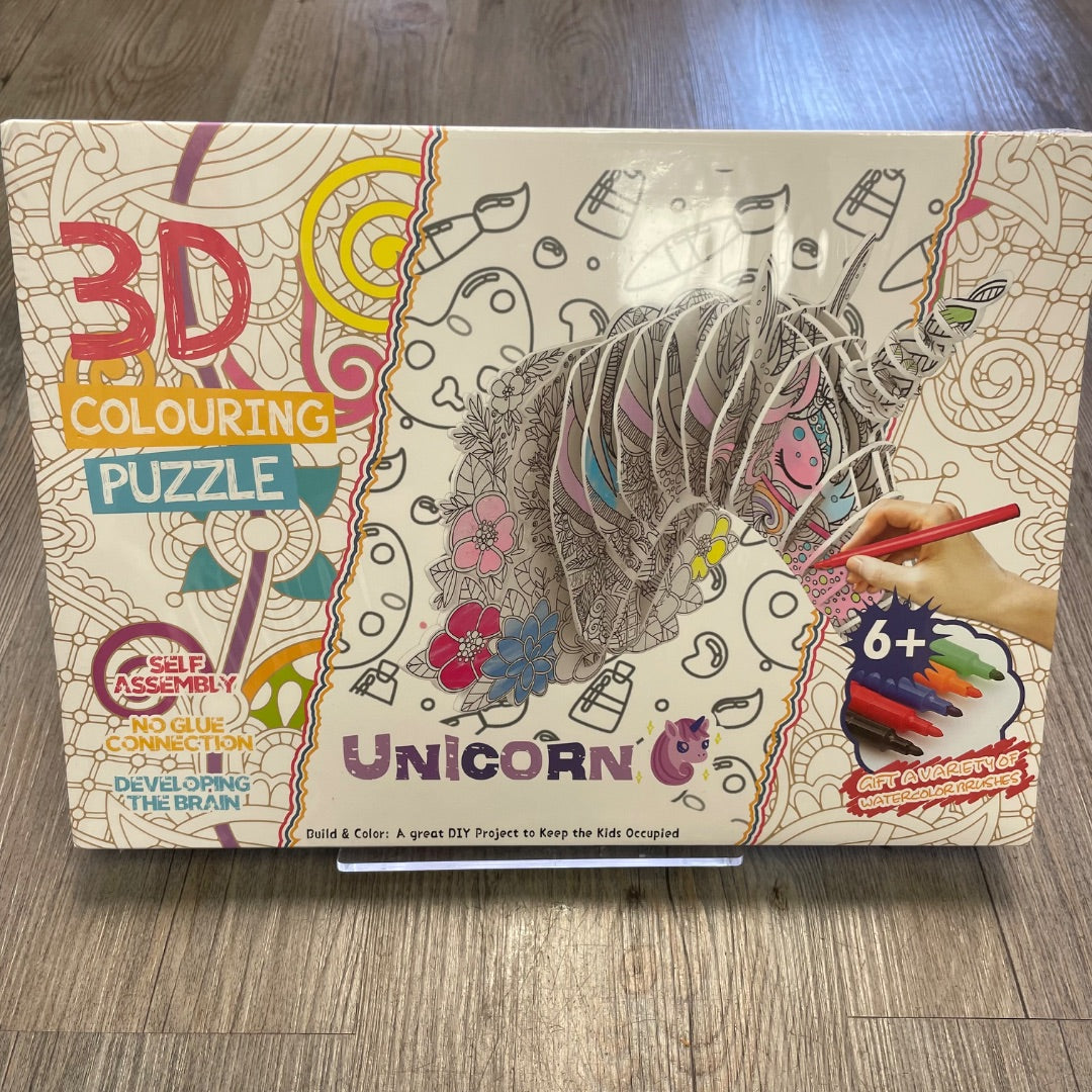 Multi Colour Colouring Puzzle, Paperback