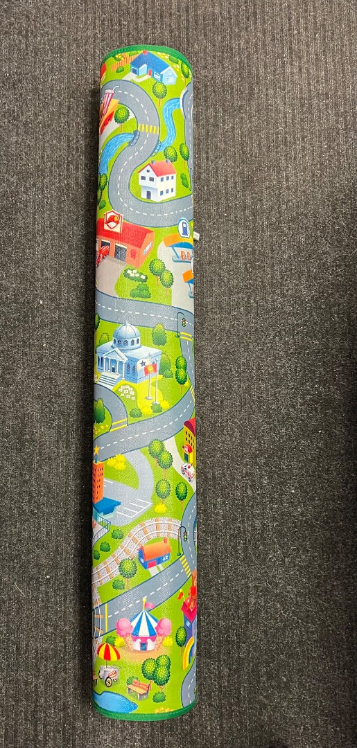 Green/Grey Smart Mat Car Floor Play Mat, 6.7*3.11 inches