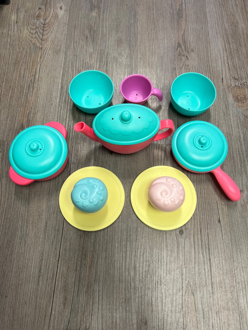 Teal/Pink Kitchen Set, 13 pcs Set