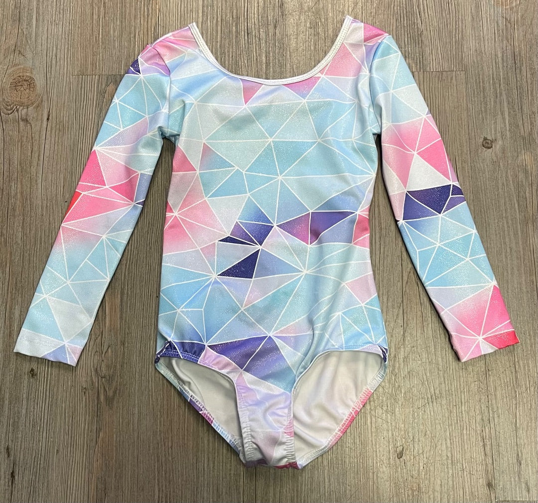 Multi Colour Gymnastic Leotard, 6Y