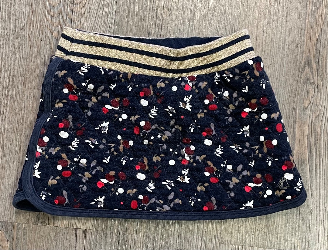 Navy/Red Berries Petit Bateau Quilted Skirt, 12-18M