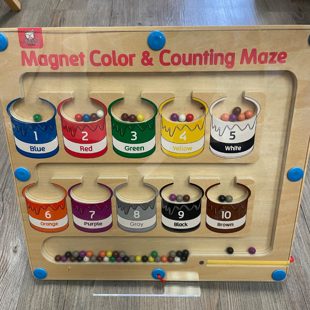 Multi Colour Gamenote Magnet Color & Counting Maze, Pre-owned
